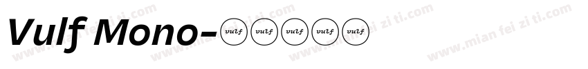 Vulf Mono字体转换